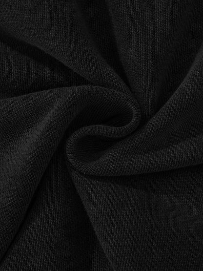 Washed Raw Edge Drawstring Shorts